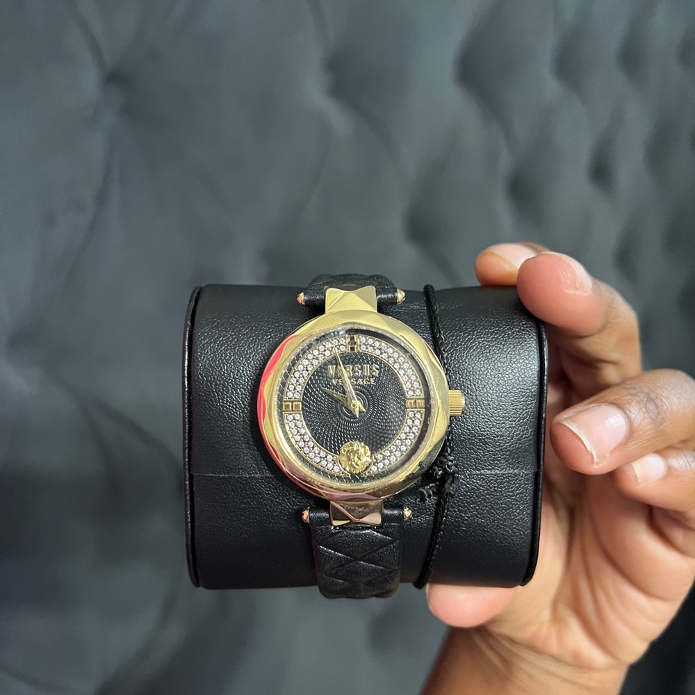 Versus Versace Black and Gold Watch - Picture 6 of 7
